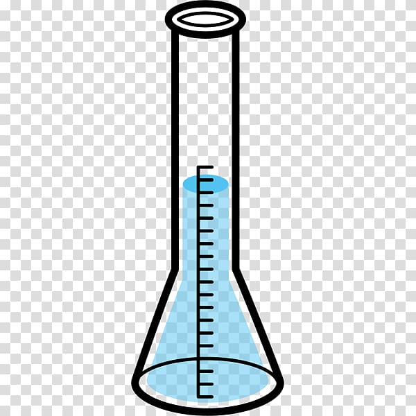 Laboratory Flasks School Experiment Erlenmeyer flask Monochrome painting, transparent background PNG clipart