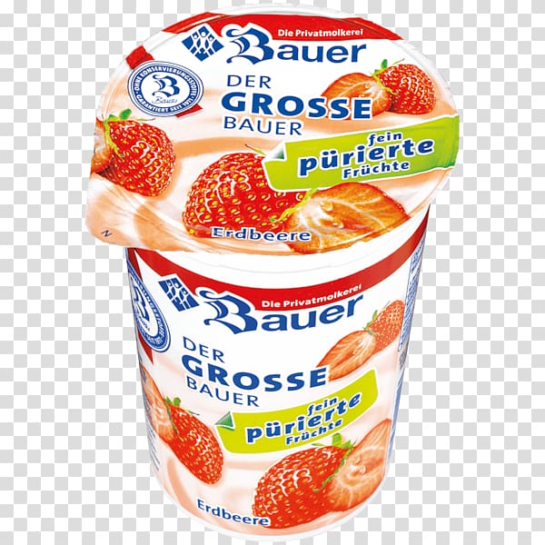 Strawberry Vegetarian cuisine Yoghurt Diet food J. Bauer GmbH & Co. KG, strawberry transparent background PNG clipart