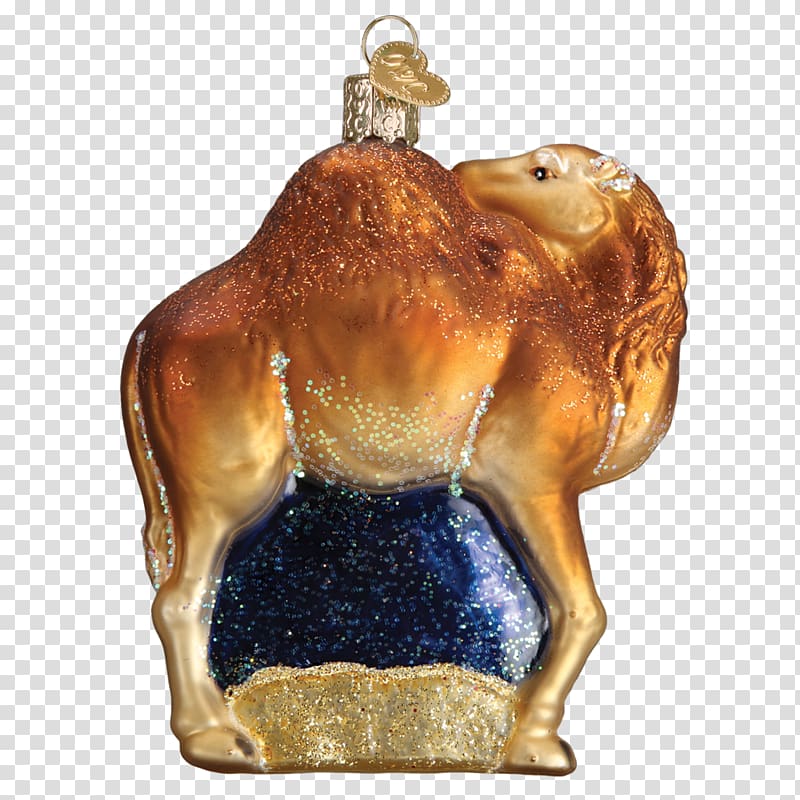 Camel Christmas ornament Glass Snout, Small Camel transparent background PNG clipart