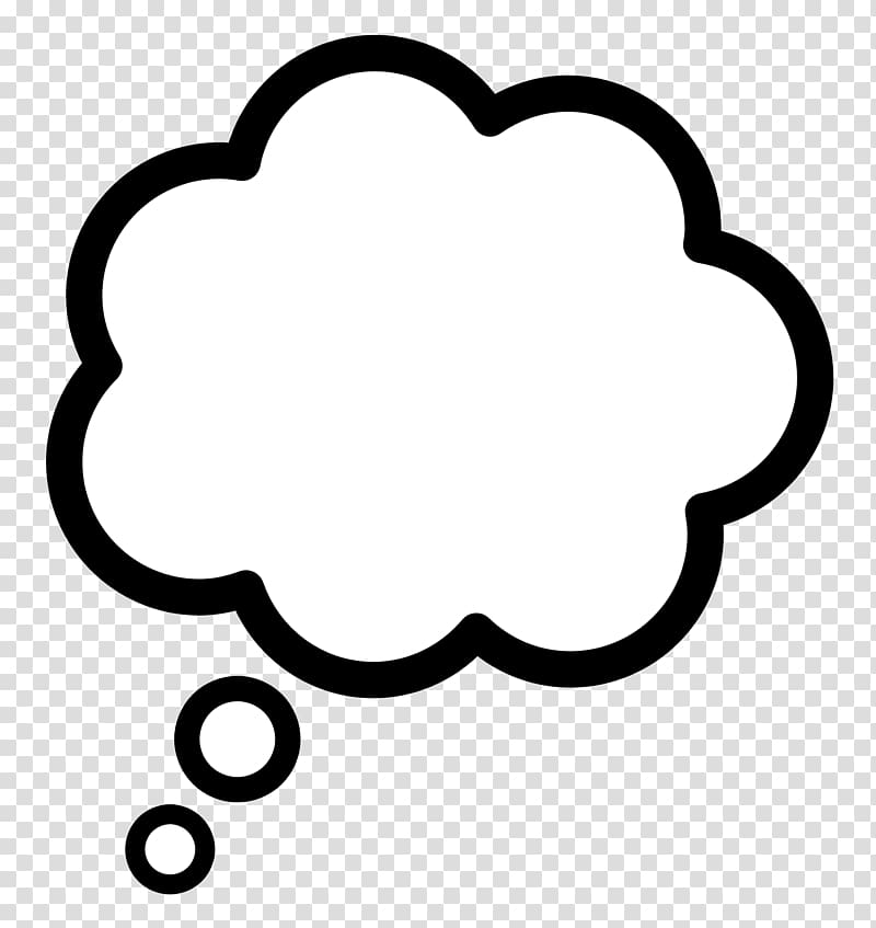 cloud-shape white and black illustration, Price discrimination Thought Business, Think Bubble transparent background PNG clipart