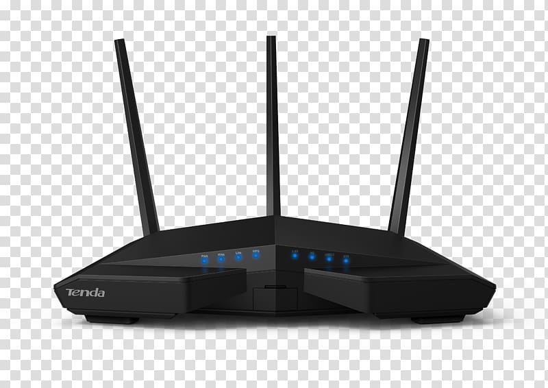 Wireless router Tenda AC6 Wi-Fi IEEE 802.11ac, router transparent background PNG clipart