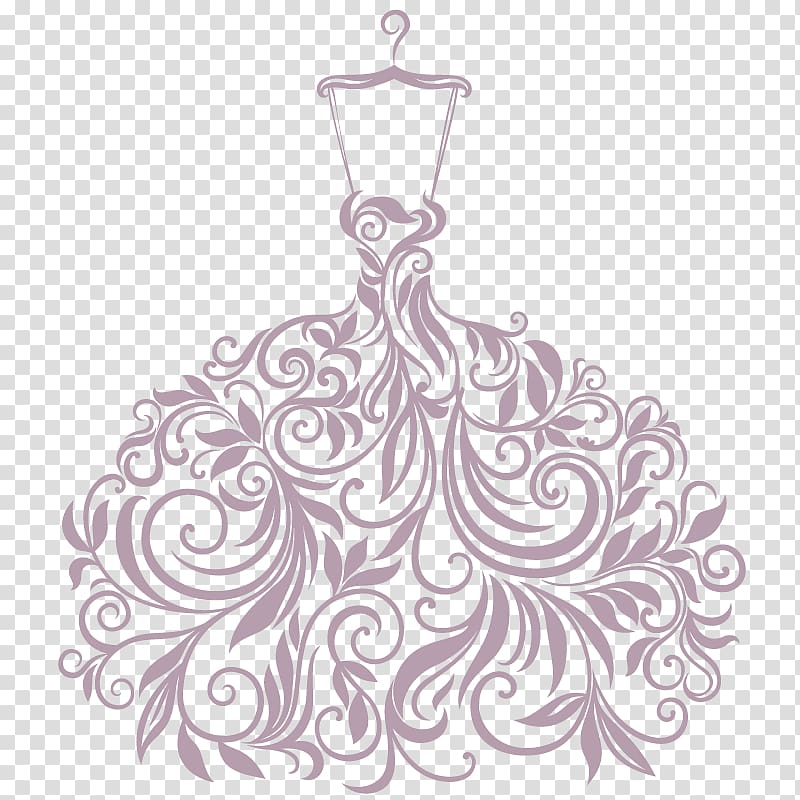 Wedding dress Silhouette, dress transparent background PNG clipart