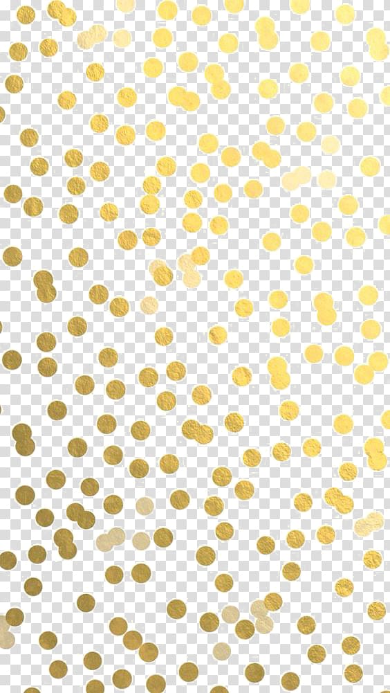 Gold Confetti Lock screen , Gold dots, gold polka-dot artwork transparent background PNG clipart