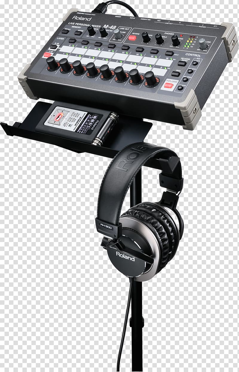 Audio Mixers Roland Corporation Electronic Musical Instruments Headphones, headphones transparent background PNG clipart