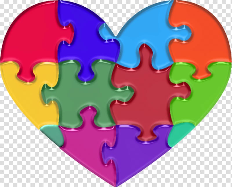 Jigsaw Puzzles World Autism Awareness Day Heart, summer activities transparent background PNG clipart