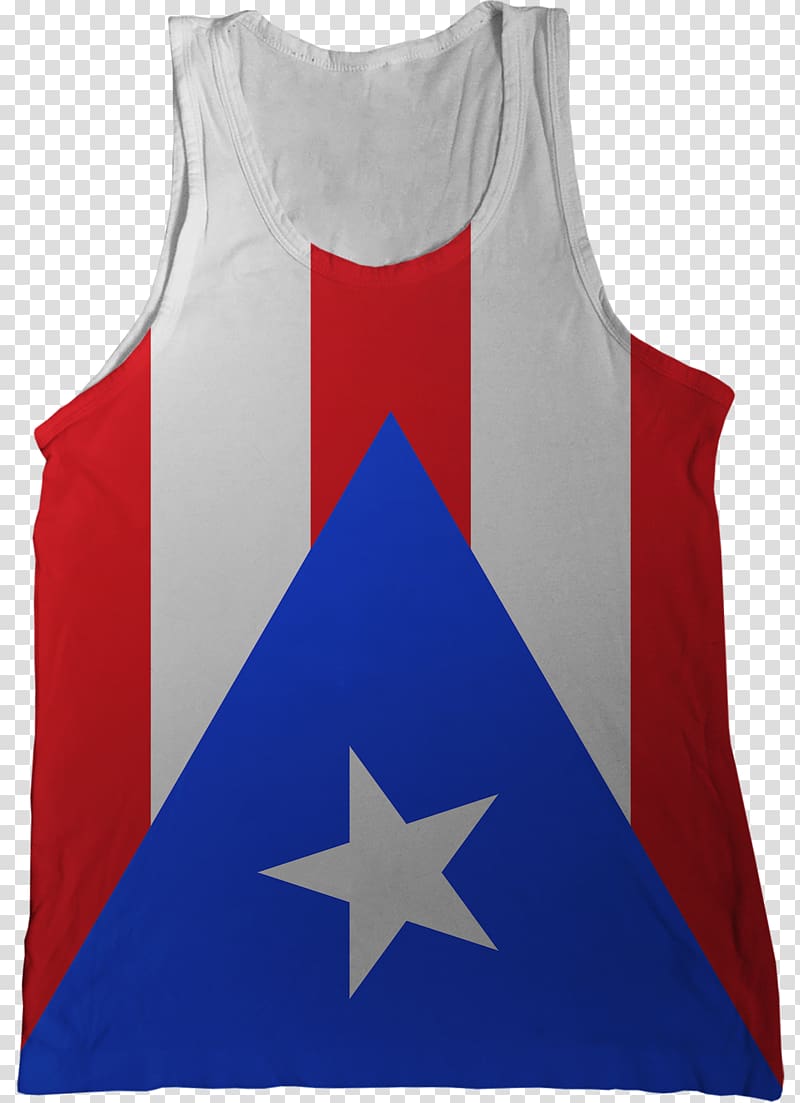 Flag of Puerto Rico T-shirt Sleeveless shirt, Flag transparent background PNG clipart