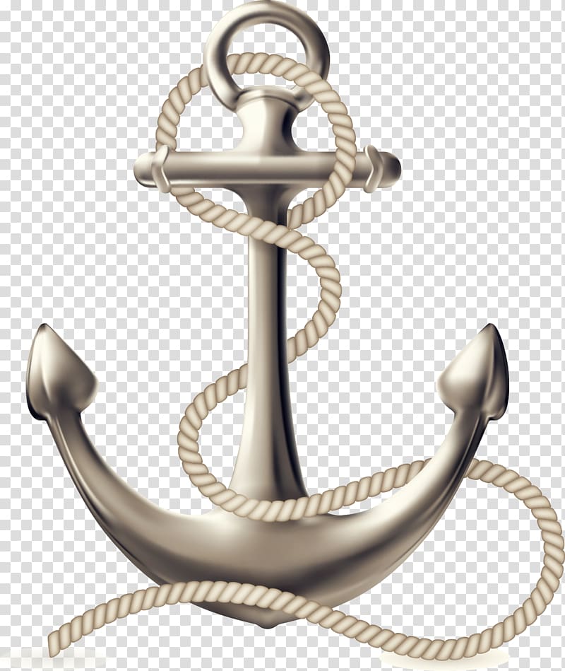 silver anchor illustration, Anchor Ship Logo , anchor transparent background PNG clipart