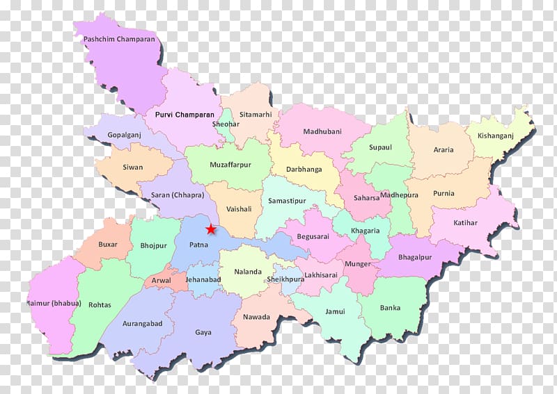 Muzaffarpur Sheohar district Madhubani district Gopalganj district, India Siwan district, map transparent background PNG clipart