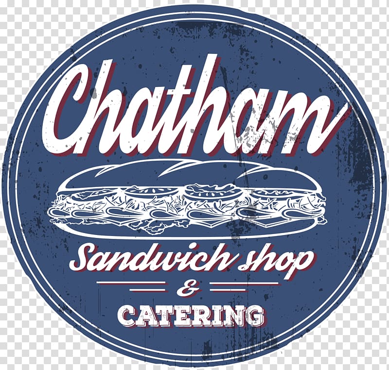 Chatham Sandwich Shop Delicatessen Take-out Logo, WRAP Sandwich transparent background PNG clipart