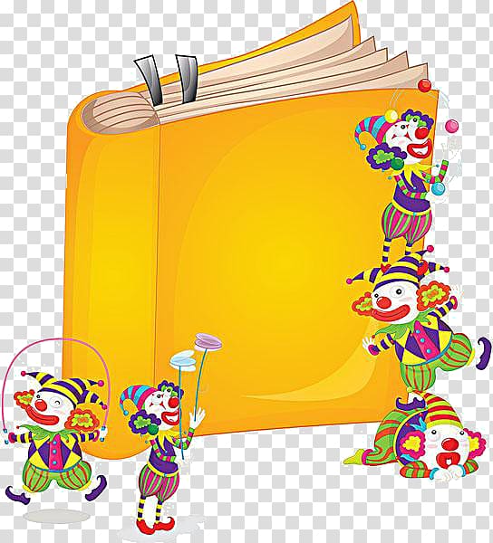 Paper Clown Circus Illustration, Cartoon clown show transparent background PNG clipart