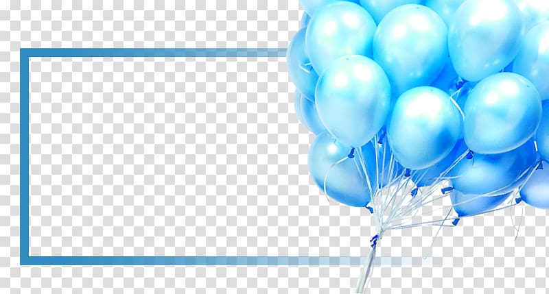 blue balloons besides blue line illustration, Floating Balloons! Poster, Floating Balloon transparent background PNG clipart