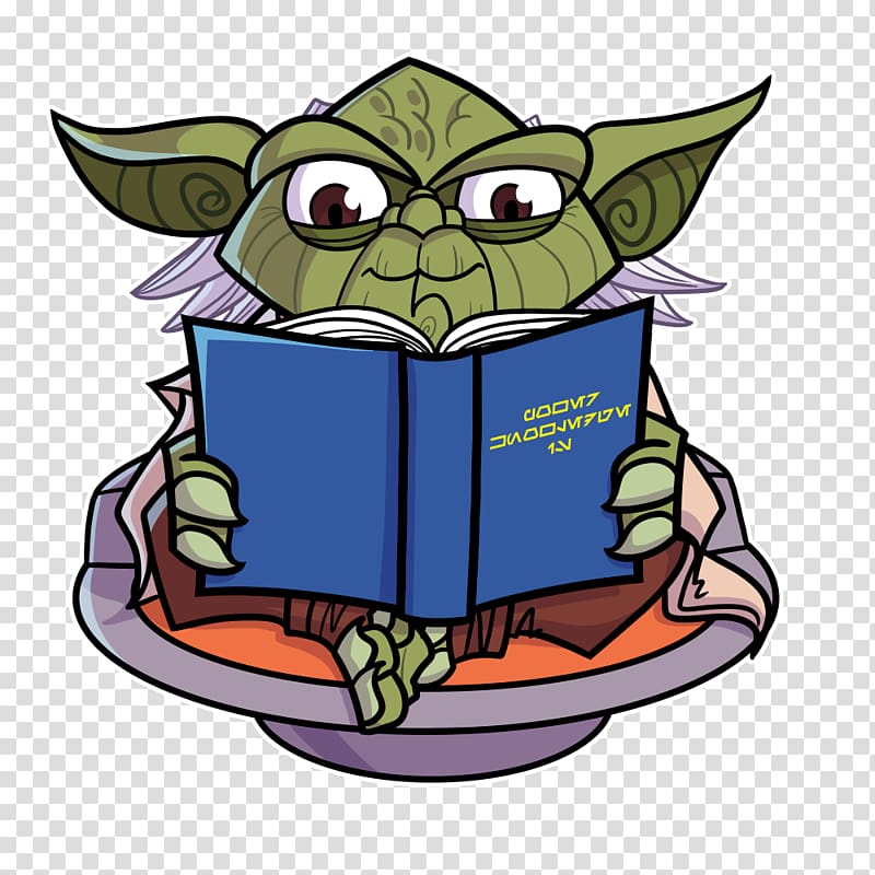 Yoda Luke Skywalker , Reading] transparent background PNG clipart