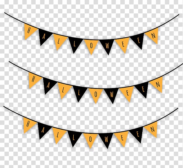 Halloween Party , Halloween Bunting transparent background PNG clipart