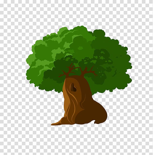 Tree Cartoon Illustration, Cartoon tree transparent background PNG clipart