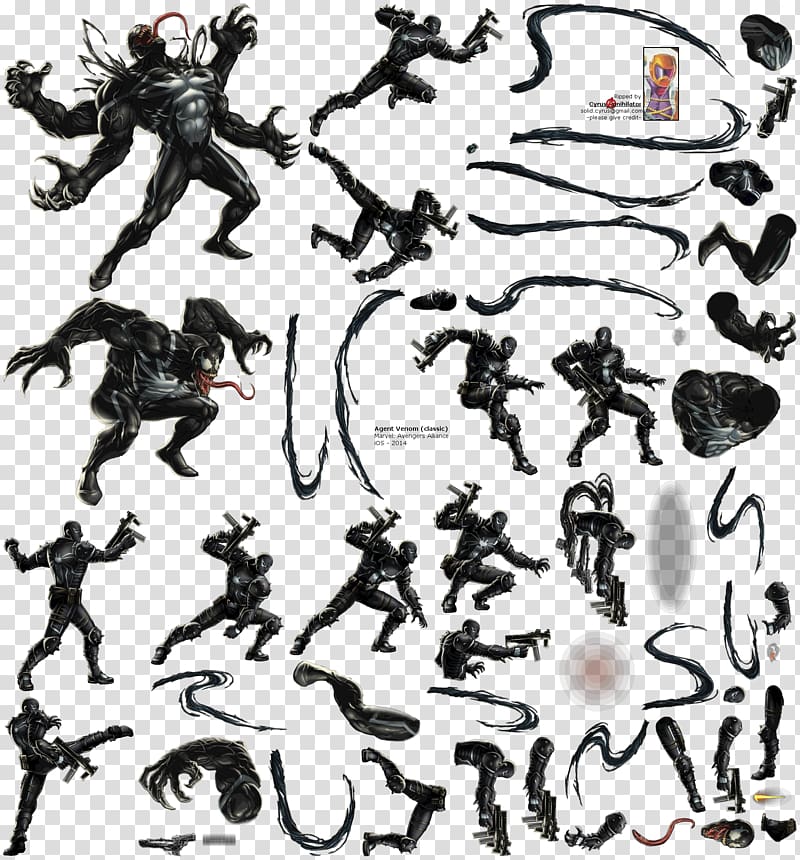 Marvel: Avengers Alliance Anti-Venom Flash Thompson, venom transparent background PNG clipart