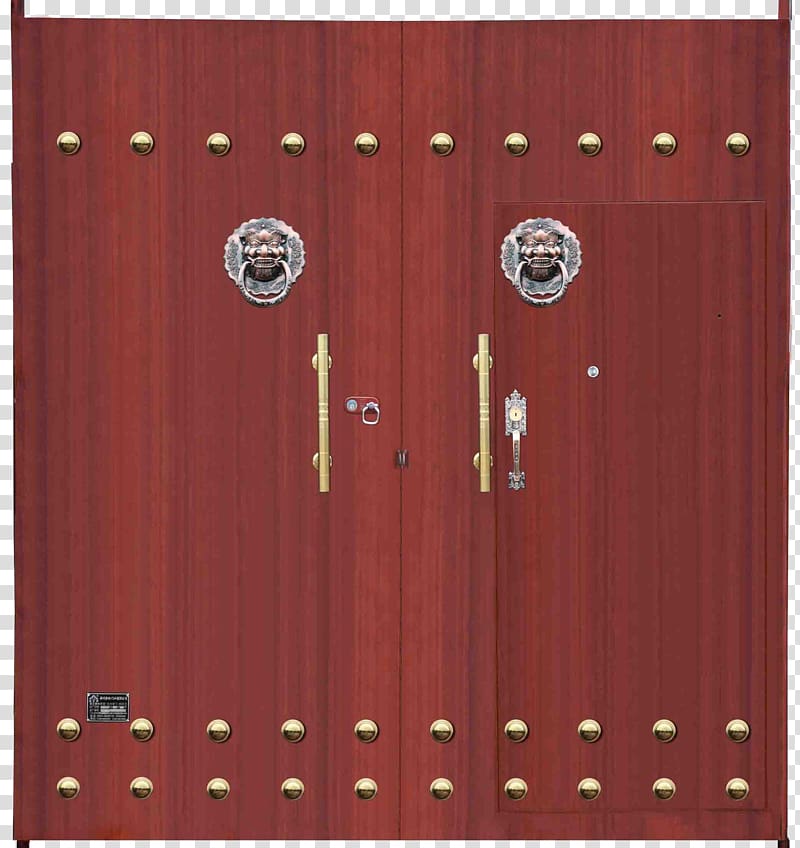 Wood Door Iron Gate, Iron door transparent background PNG clipart