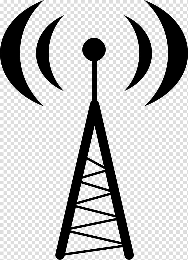 Aerials Telecommunications tower Radio wave , radio transparent background PNG clipart