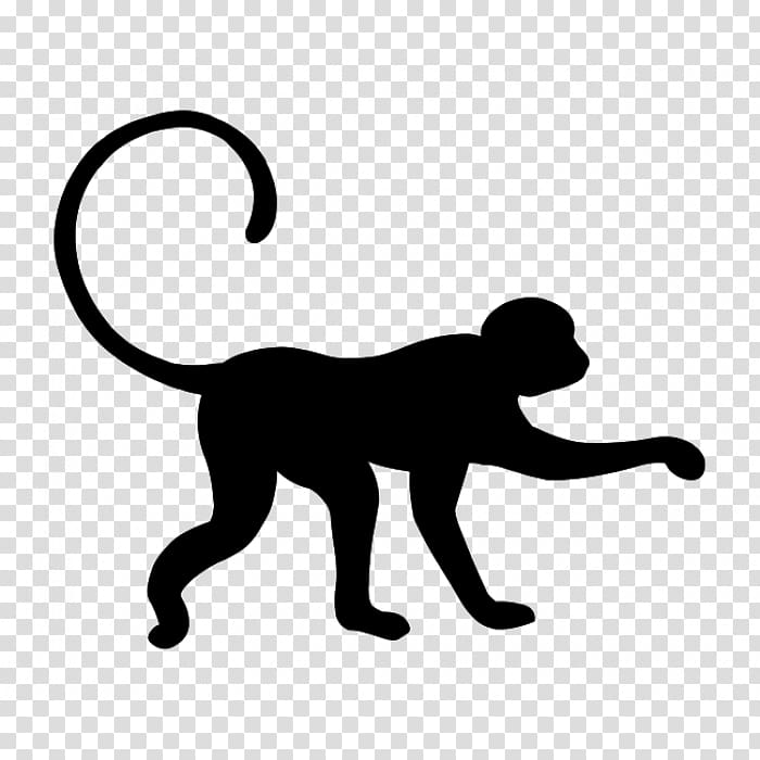 Primate Monkey Tree Care Chimpanzee Sticker, monkey transparent background PNG clipart