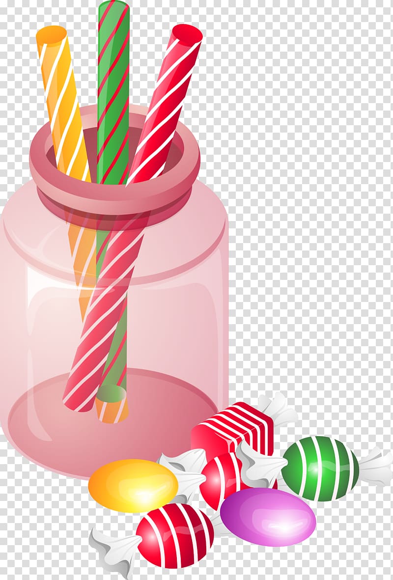 Bonbon Stick candy Lollipop, valentine\'s day creative design transparent background PNG clipart