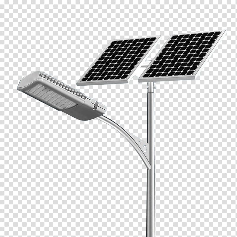 Solar street light LED street light Solar lamp, Streetlight transparent background PNG clipart