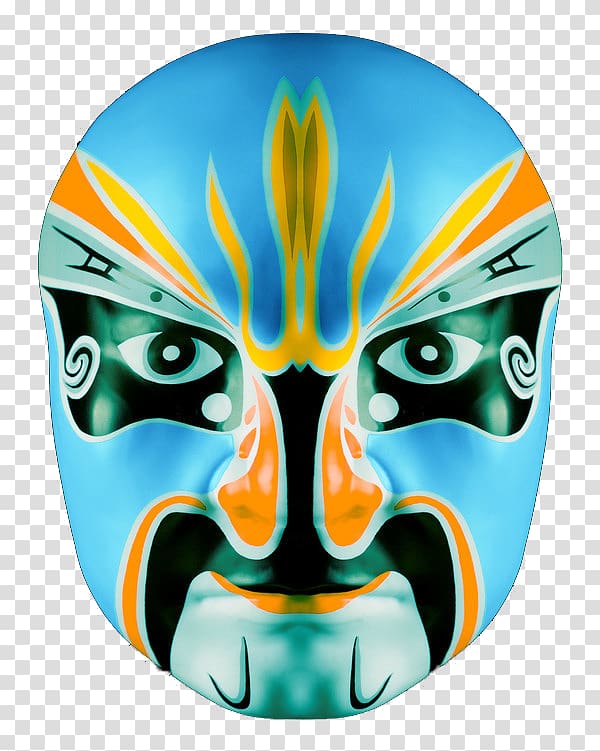 China Mask Peking opera, China Wind Face Mask transparent background PNG clipart