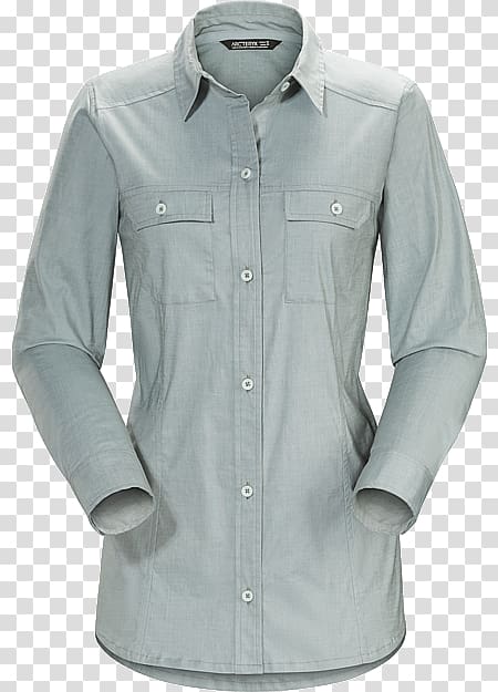 Blouse Arc\'teryx Ballard Long Sleeve Shirt Women\'s Clothing Rishi : MD Button Product, cotton material transparent background PNG clipart