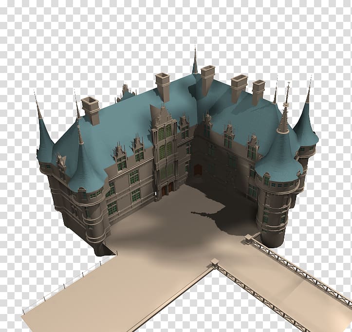 Autodesk 3ds Max Three-dimensional space Castle Animated film Computer-aided design, free 3d castle model transparent background PNG clipart