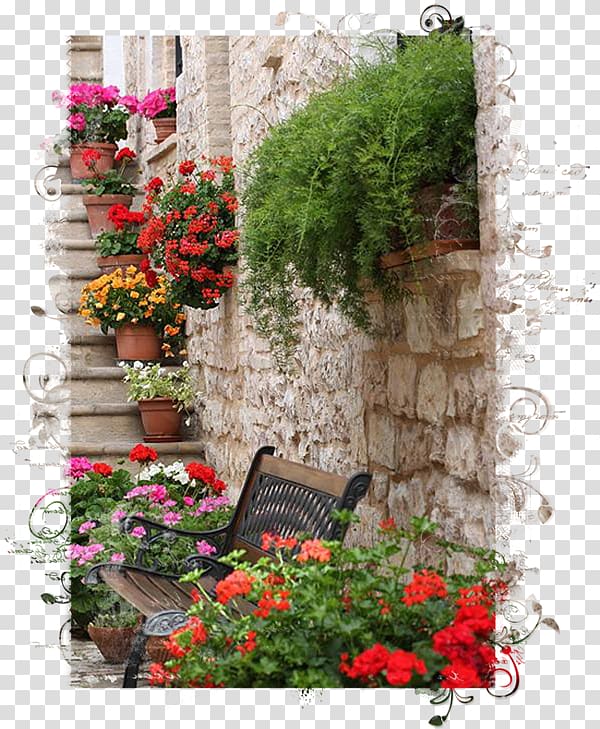 Flowerpot Spello Garden Green wall, flower transparent background PNG clipart