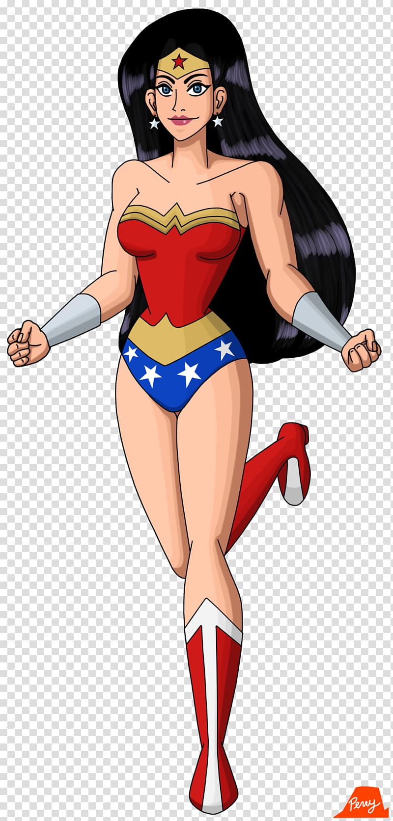 Diana Prince Superman Wonder Woman Cartoon Superhero, Wonder Woman transparent background PNG clipart