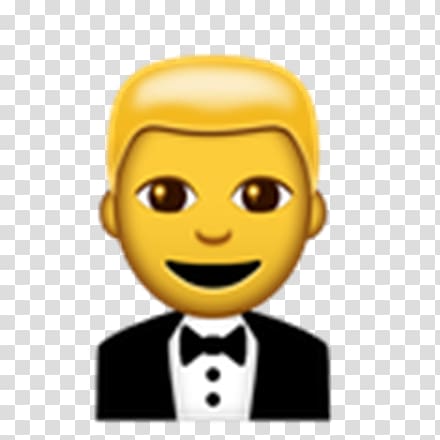 Bridegroom Emojipedia Man, Emoji transparent background PNG clipart