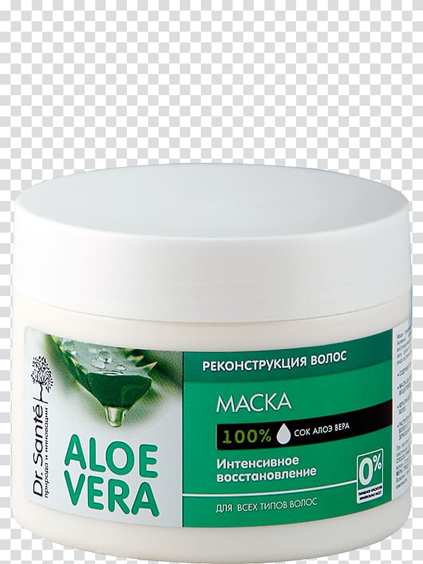 Aloe vera Mask Hair Health Balsam, mask transparent background PNG clipart
