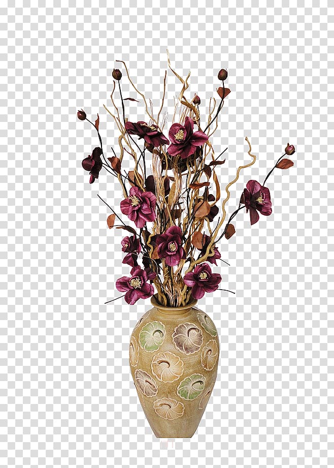 red flowers in brown vase illustration, Flower Vase Icon, vase transparent background PNG clipart