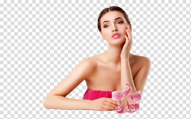 Skin care Skin whitening Therapy Face, Female model transparent background PNG clipart