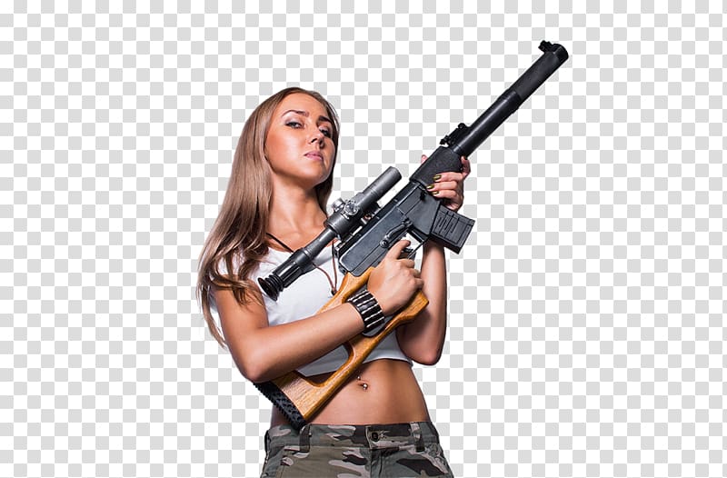 Rifle Firearm Air gun Mercenary, recoil laser tag transparent background PNG clipart