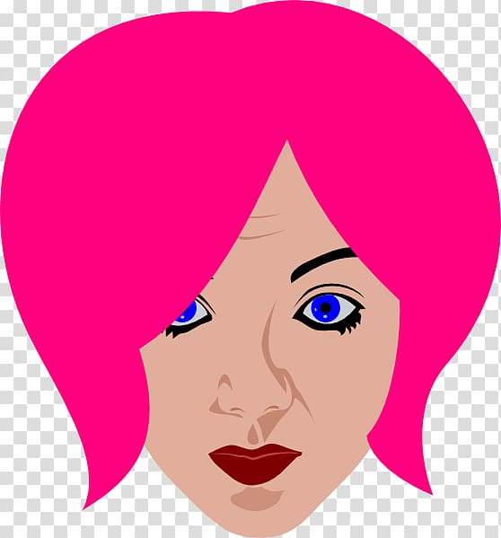 Hair , pink hair transparent background PNG clipart