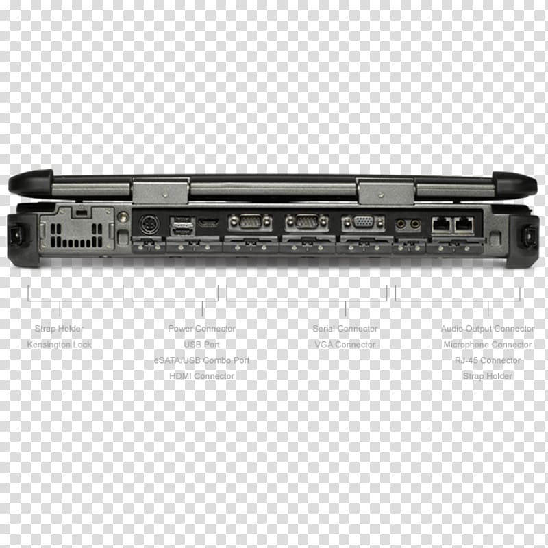 Laptop Getac X500 Computer keyboard Docking station AV receiver, Rugged Computer transparent background PNG clipart