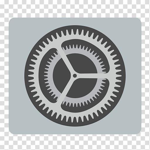 round gray gears , wheel emblem symbol circle font, Settings transparent background PNG clipart
