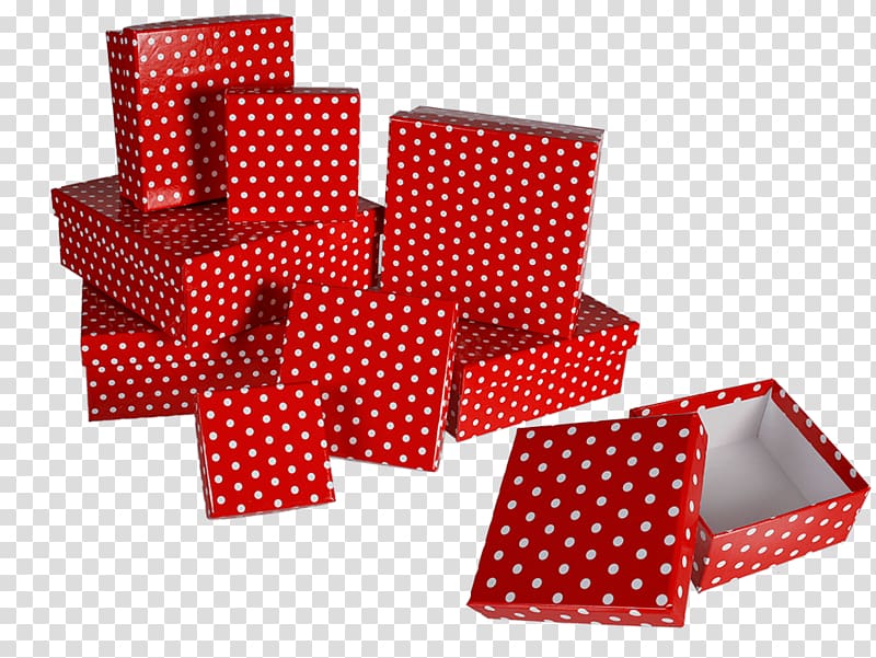 Gift Christmas Box Rope light Polka dot, gift transparent background PNG clipart