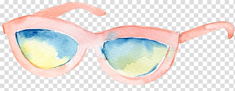 blue sunglasses with orange frames, Sunglasses Goggles, Sunglasses transparent background PNG clipart