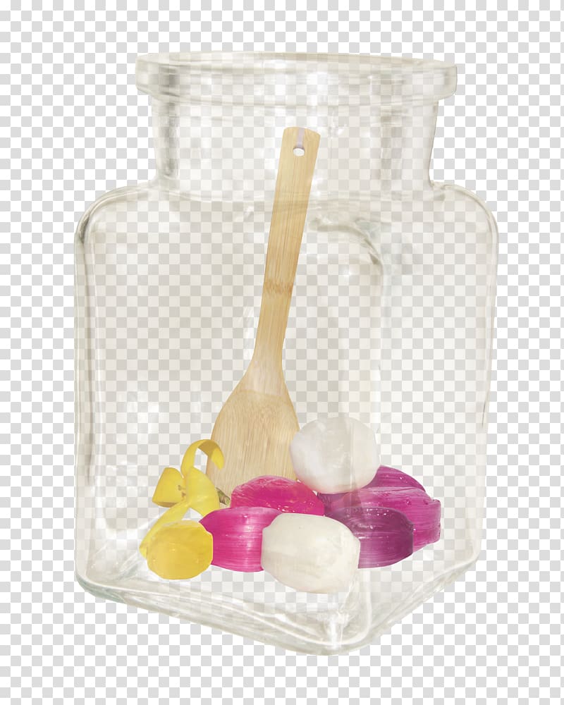 Bottle Candy Glass, Candy jar transparent background PNG clipart