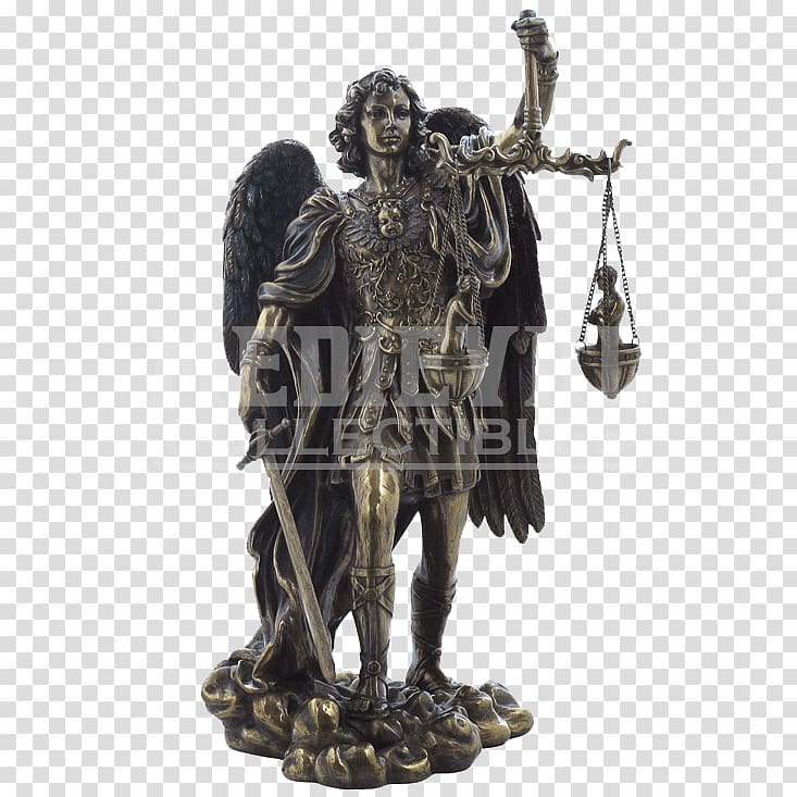 Michael Lucifer Gabriel Archangel Statue, angel michael transparent background PNG clipart