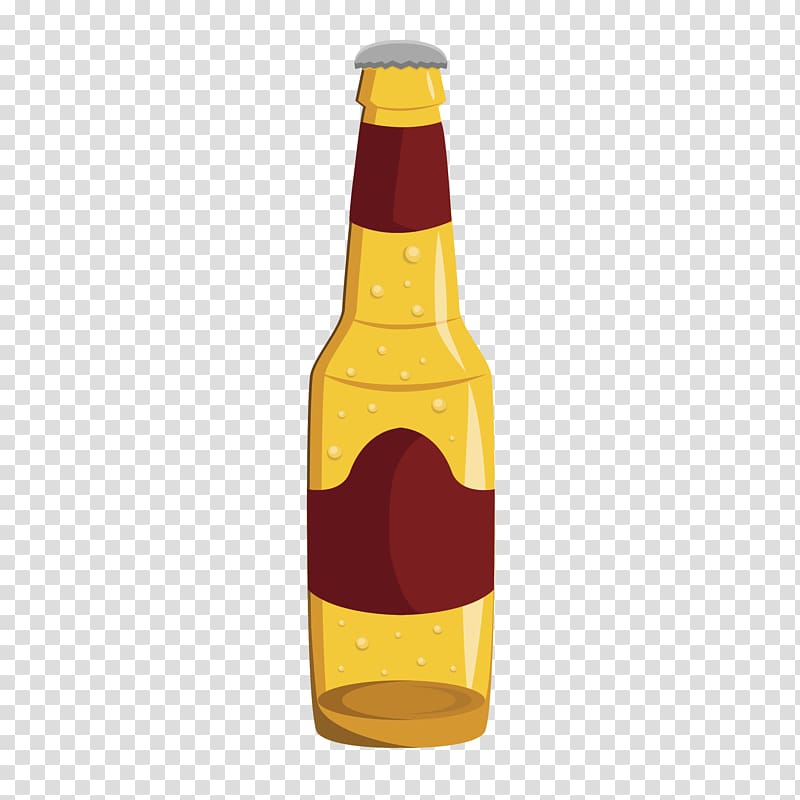 Beer glassware Wine , A bottle of ice beer transparent background PNG clipart