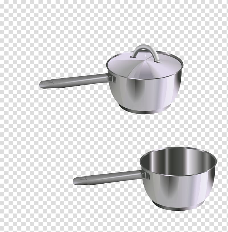 Kitchen Euclidean Cratiu021bu0103, silver side put the kitchen pot two transparent background PNG clipart