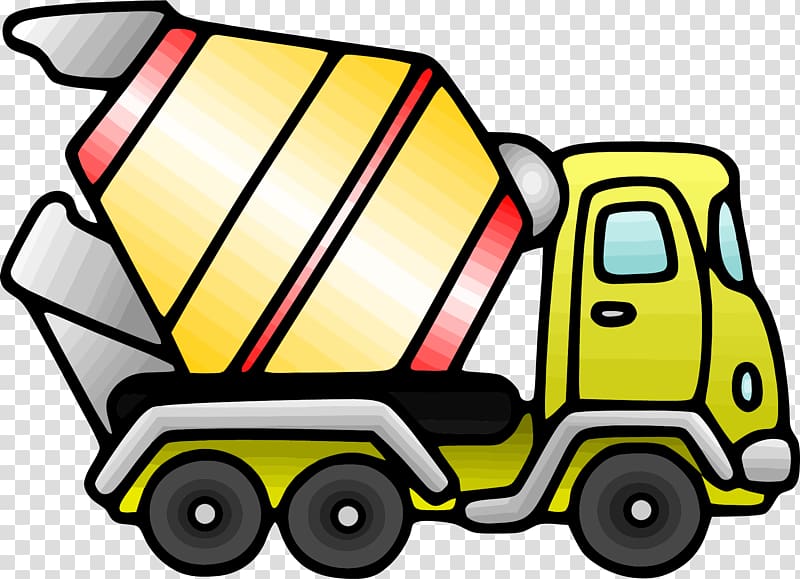 Cement Mixers Architectural engineering Concrete , truck transparent background PNG clipart