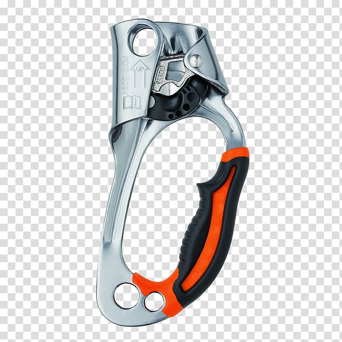 Ascender Climbing Belay & Rappel Devices Hand Carabiner, hand transparent background PNG clipart