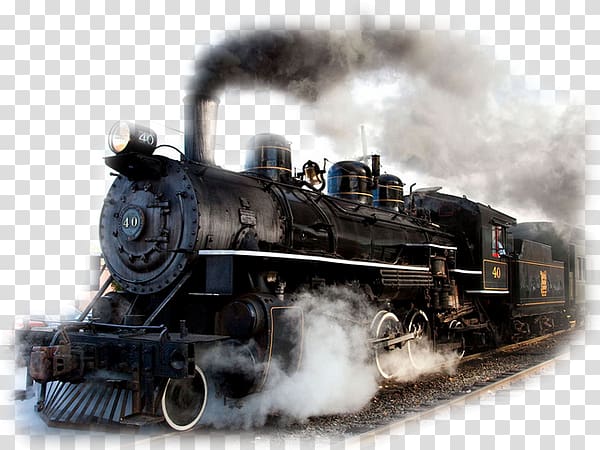 Steam Engine Train Clipart Transparent Background, Retro Style Illustration  Of A Vintage Steam Engine Train Or Locomotive Going Towards The Viewer With  Sunburst In Background On Isolated Background, Or, Nostalgia, On PNG