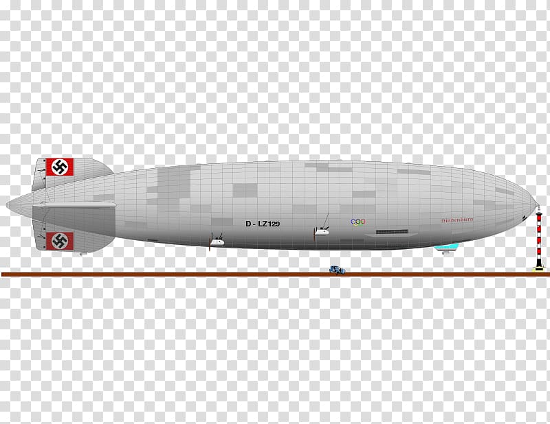 Hindenburg disaster Hindenburg-class airship LZ 129 Hindenburg Zeppelin, aircraft transparent background PNG clipart