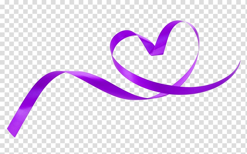 purple ribbon , Purple fresh love ribbon with decorative patterns transparent background PNG clipart