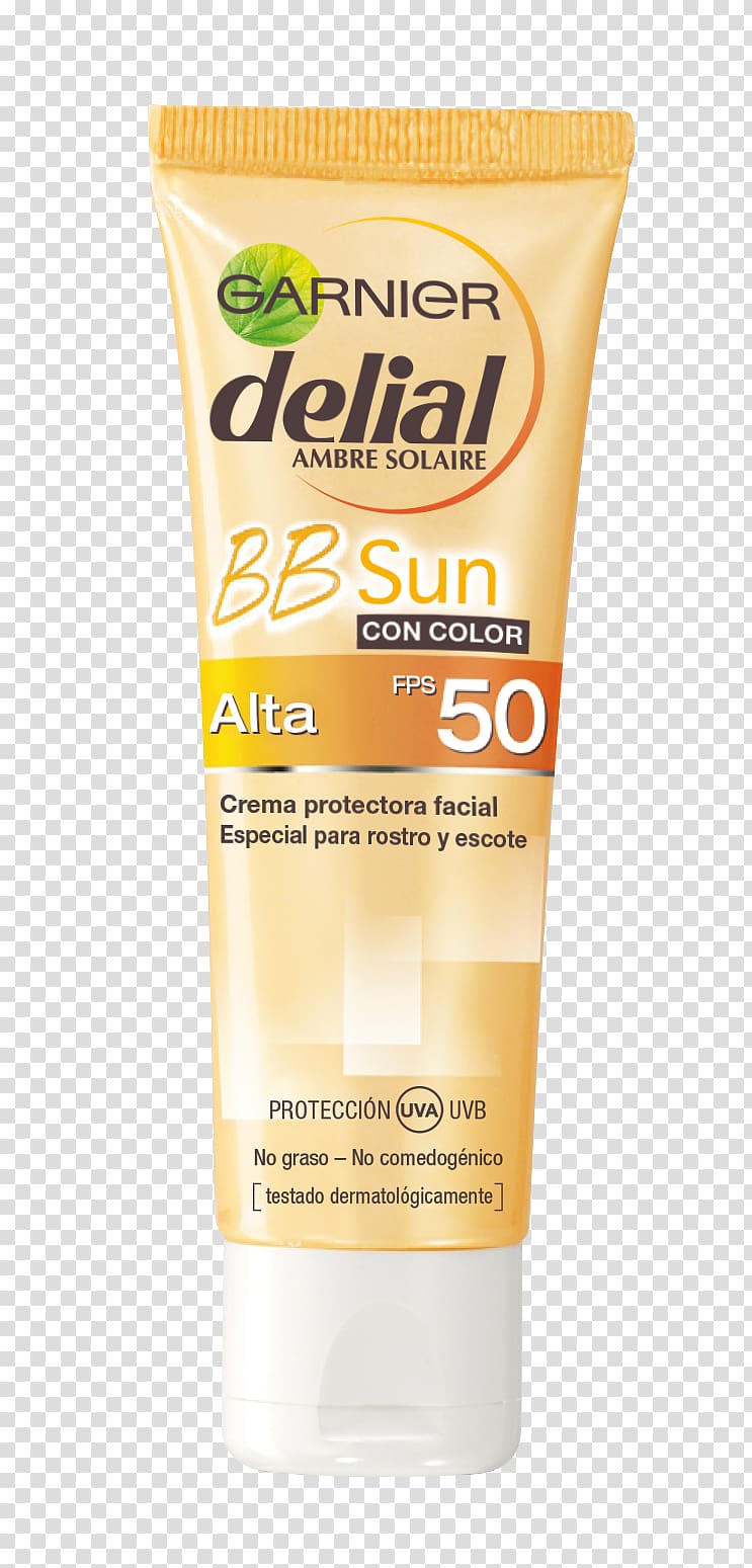 Sunscreen Lotion BB cream Garnier, Face transparent background PNG clipart