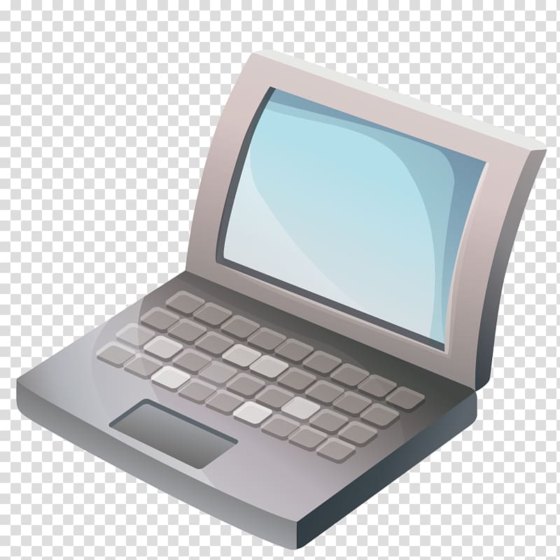 Netbook Computer , office computer transparent background PNG clipart